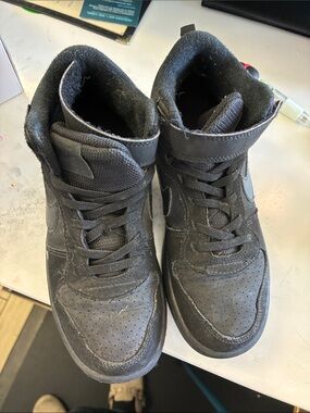Nike Kids Black High-Top Sneakers
